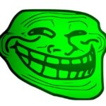 Green Troll Face PNG