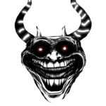 Scary Devil Troll Face PNG